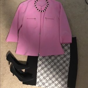 Pretty in Pink Front Zipper Top